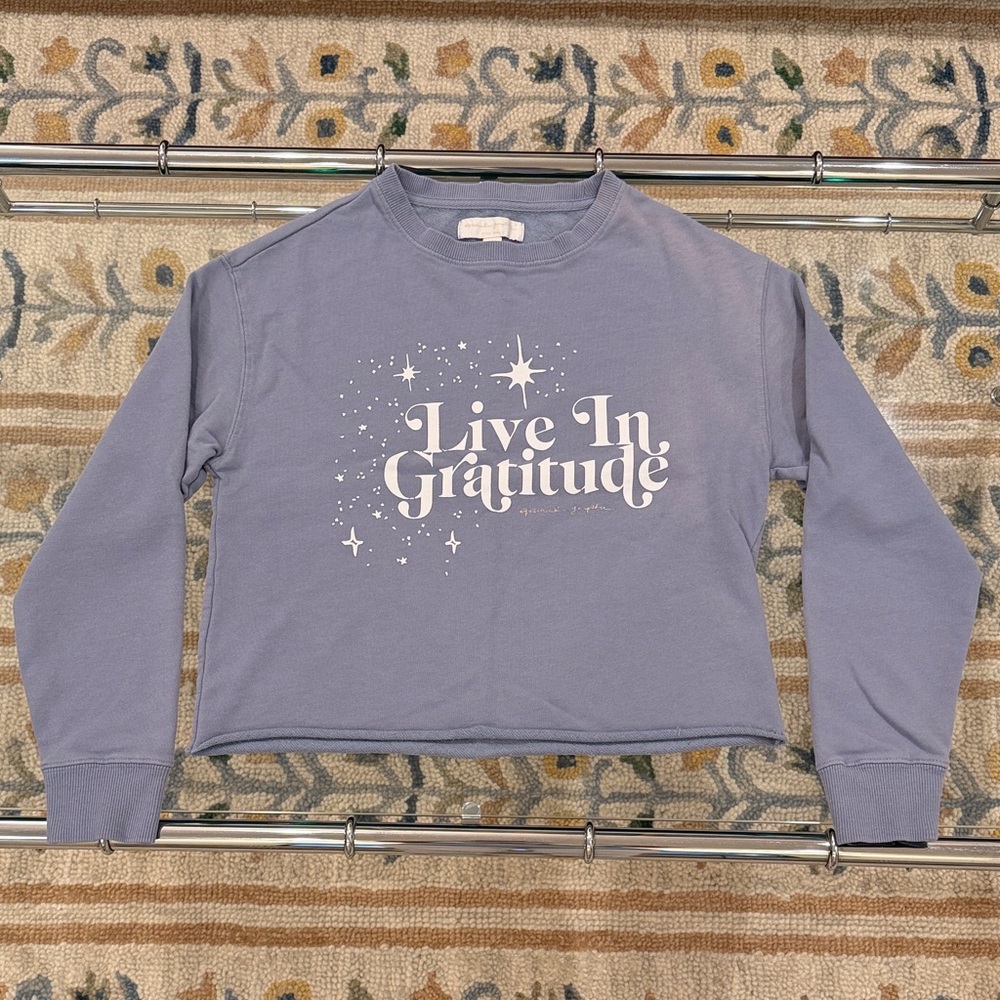Spiritual Gangster light faded blue Crew Neck Sweater